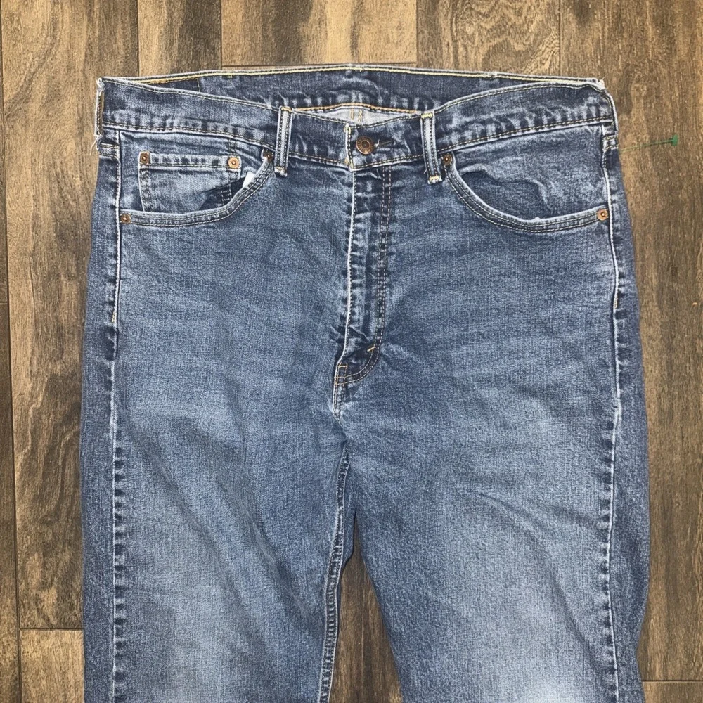 Levi's 505 Regular‎ Fit Straight Leg Dark Wash Denim Jeans Men's Size 38x30